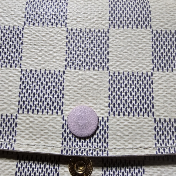 Authentic Louis Vuitton Damier Azur Emilie Wallet in Rose Ballerine π - Picture 4 of 10